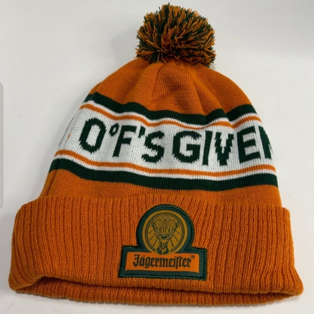 New Jägermeister Orange Knit Beanie Hat